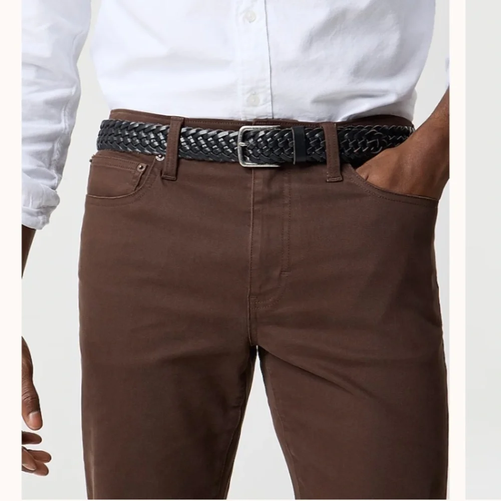 J crew espresso Straight-fit garment-dyed five-pocket pant